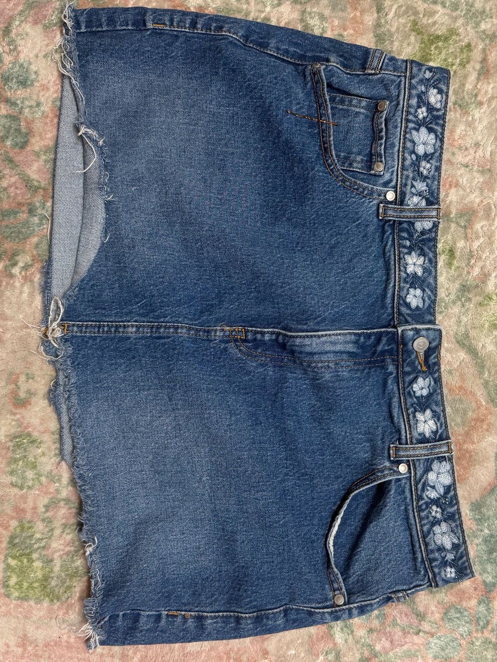 VS Pink denim skirt